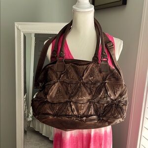 Amsterdam Heritage brown leather crossbody bag.